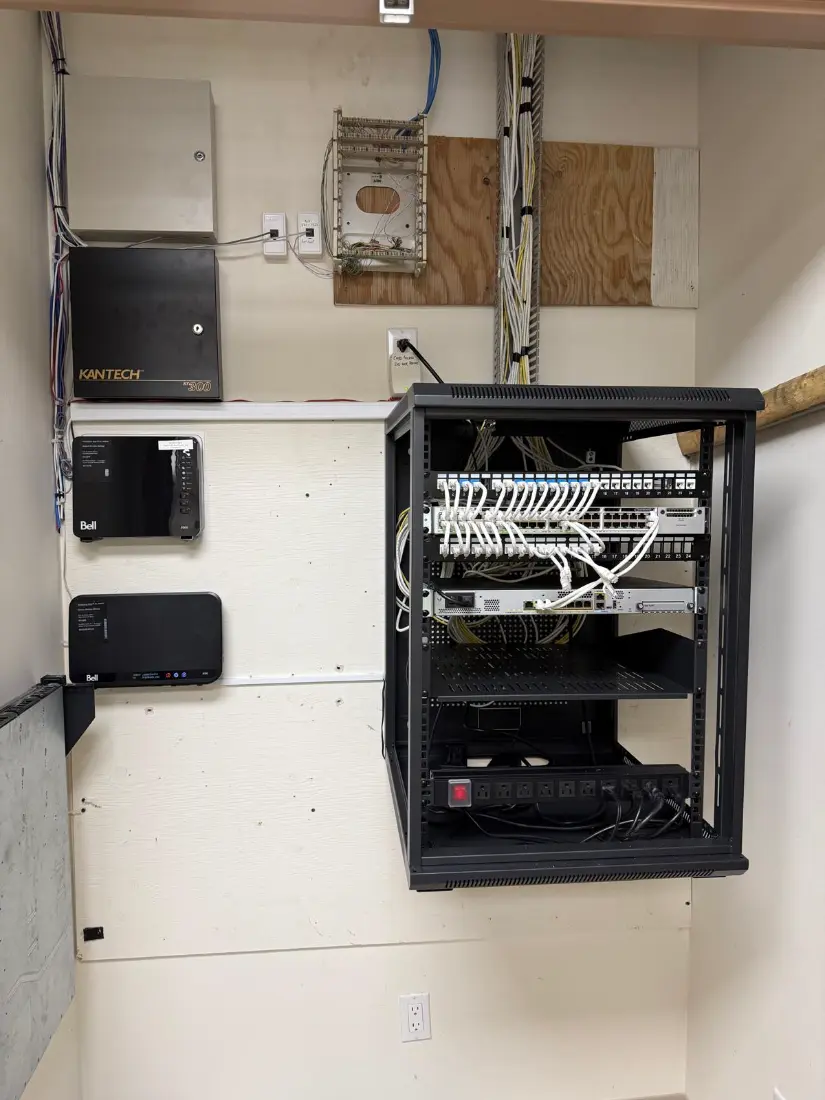 Network closet build