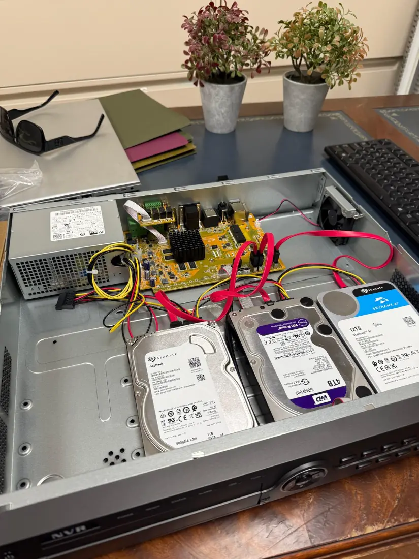 NVR storage install